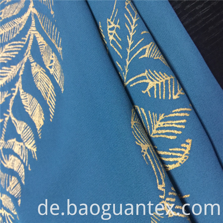 Polyester Foil Printed Fabric